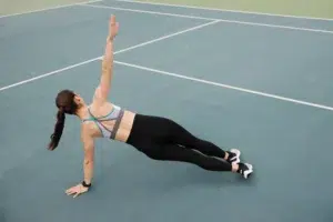 Woman doing a workout