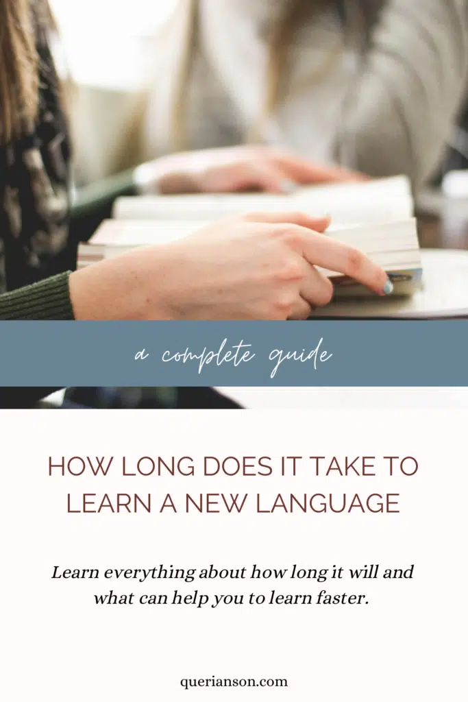 How long does it take to learn a new language